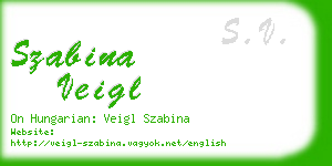 szabina veigl business card